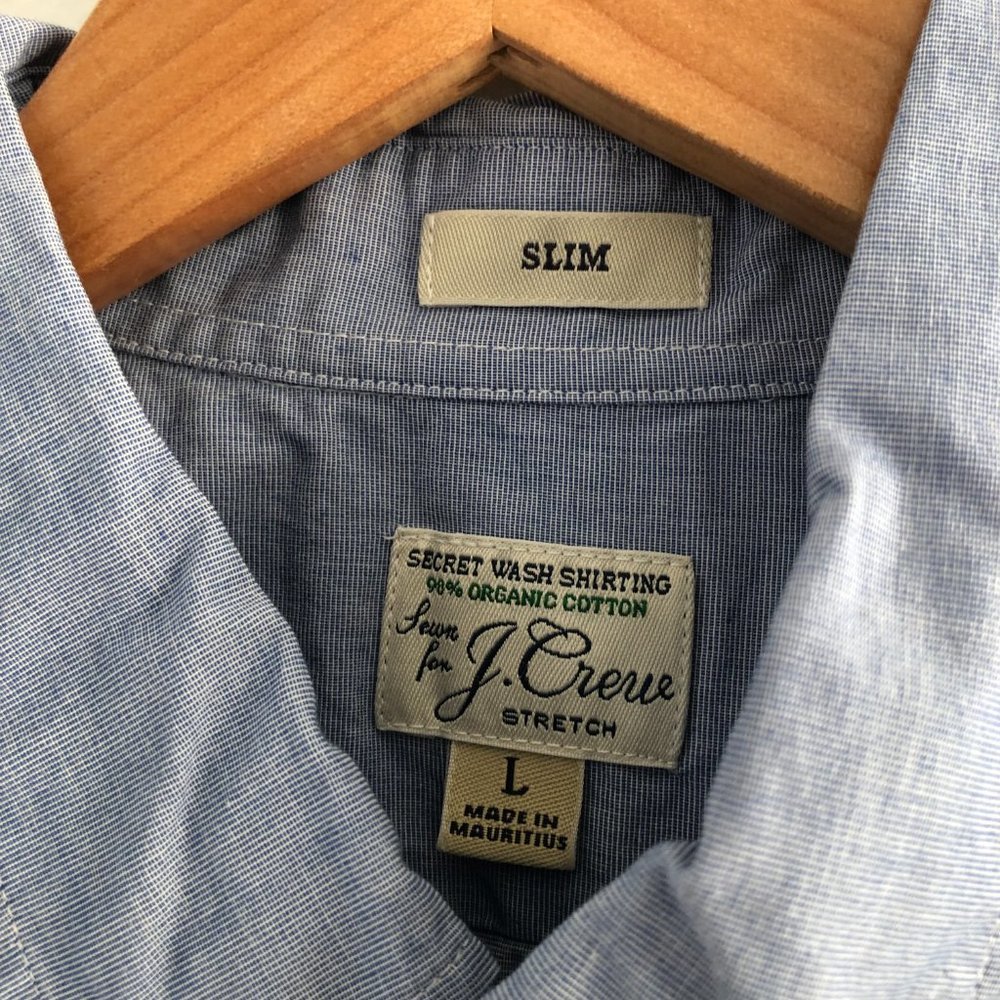 Blue cotton button down - Picture 2 of 3